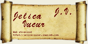 Jelica Vučur vizit kartica